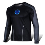 Marvel Super Heroes Avenger Batman T shirt Men Compression Armour Base Layer Long Sleeve Thermal Under Top Fitness XS-8XL