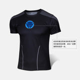 Marvel Super Heroes Avenger Batman T shirt Men Compression Armour Base Layer Long Sleeve Thermal Under Top Fitness XS-8XL
