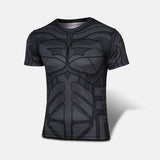 Marvel Super Heroes Avenger Batman T shirt Men Compression Armour Base Layer Long Sleeve Thermal Under Top Fitness XS-8XL