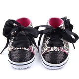 Toddler Baby  Girls Shoes Floral Leopard Sequin Infant Soft Sole First Walker Cotton Shoes