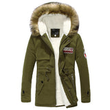 2016 Winter New Style Warm Men's Jacket Parka Thick Warm Fur Collar Long Cotton Jacket Men Comfortable Cotton Hooded Parka Men