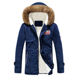 2016 Winter New Style Warm Men's Jacket Parka Thick Warm Fur Collar Long Cotton Jacket Men Comfortable Cotton Hooded Parka Men