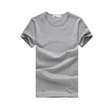 2016 Free Shipping new  Slim dark green red orange blue gray black  white T shirts Slim Fit Short Sleeve T-shirt  6 size S-XXXL