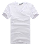2016 Free Shipping new  Slim dark green red orange blue gray black  white T shirts Slim Fit Short Sleeve T-shirt  6 size S-XXXL