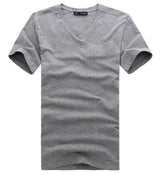 2016 Free Shipping new  Slim dark green red orange blue gray black  white T shirts Slim Fit Short Sleeve T-shirt  6 size S-XXXL