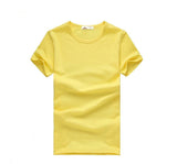 2016 Free Shipping new  Slim dark green red orange blue gray black  white T shirts Slim Fit Short Sleeve T-shirt  6 size S-XXXL