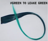 hair extensions 2016 New Arrive fashion women's Long Synthetic Clip In Extensions Gradient Color cosplay  hair pieces #JO009