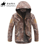 Mens TAD Gear soft shell fleece waterproof jackets Men tactical camouflage army military  clothes brand jacket