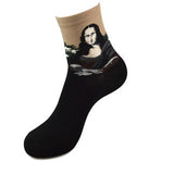 Free Shipping Fashion Art  Cotton Crew Socks  Painting Character Pattern for Women Men Harajuku Design Sox Calcetines Van Gogh