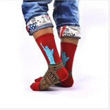 Free Shipping Fashion Art  Cotton Crew Socks  Painting Character Pattern for Women Men Harajuku Design Sox Calcetines Van Gogh