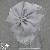 2016 Brand New Baby Silver Bow Headband Hair Bowknot Headbands Girls Bows Headband Toddler Headwear Infant Hair Accessories