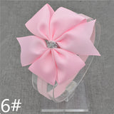 2016 Brand New Baby Silver Bow Headband Hair Bowknot Headbands Girls Bows Headband Toddler Headwear Infant Hair Accessories