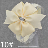 2016 Brand New Baby Silver Bow Headband Hair Bowknot Headbands Girls Bows Headband Toddler Headwear Infant Hair Accessories