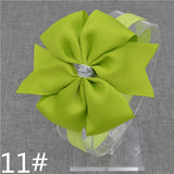 2016 Brand New Baby Silver Bow Headband Hair Bowknot Headbands Girls Bows Headband Toddler Headwear Infant Hair Accessories