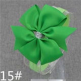 2016 Brand New Baby Silver Bow Headband Hair Bowknot Headbands Girls Bows Headband Toddler Headwear Infant Hair Accessories