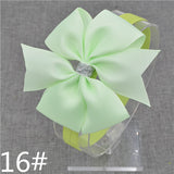 2016 Brand New Baby Silver Bow Headband Hair Bowknot Headbands Girls Bows Headband Toddler Headwear Infant Hair Accessories