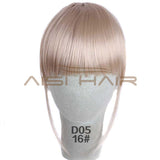 Clip in Bangs Fake Hair Extension Hairpieces False Hair Piece Clip on Front Neat Bang For Women Synthetic Hair Fringe Bangs 1PC