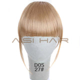 Clip in Bangs Fake Hair Extension Hairpieces False Hair Piece Clip on Front Neat Bang For Women Synthetic Hair Fringe Bangs 1PC