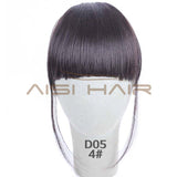 Clip in Bangs Fake Hair Extension Hairpieces False Hair Piece Clip on Front Neat Bang For Women Synthetic Hair Fringe Bangs 1PC