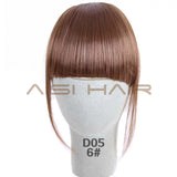 Clip in Bangs Fake Hair Extension Hairpieces False Hair Piece Clip on Front Neat Bang For Women Synthetic Hair Fringe Bangs 1PC
