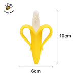 Banana Teether Environmentally Safe Baby Silicone Toothbrush Baby Tooth Brush Training Children's Toothbrush