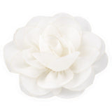 Retail 8.5cm Newborn Chiffon Petals Poppy Flower Hair Clips Rolled Rose Fabric Hair Flowers For Baby Girls Hair Accessories