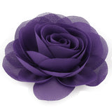 Retail 8.5cm Newborn Chiffon Petals Poppy Flower Hair Clips Rolled Rose Fabric Hair Flowers For Baby Girls Hair Accessories
