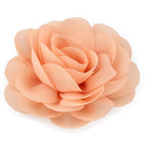 Retail 8.5cm Newborn Chiffon Petals Poppy Flower Hair Clips Rolled Rose Fabric Hair Flowers For Baby Girls Hair Accessories