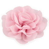 Retail 8.5cm Newborn Chiffon Petals Poppy Flower Hair Clips Rolled Rose Fabric Hair Flowers For Baby Girls Hair Accessories