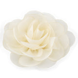 Retail 8.5cm Newborn Chiffon Petals Poppy Flower Hair Clips Rolled Rose Fabric Hair Flowers For Baby Girls Hair Accessories