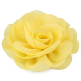 Retail 8.5cm Newborn Chiffon Petals Poppy Flower Hair Clips Rolled Rose Fabric Hair Flowers For Baby Girls Hair Accessories