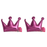 Kids Hair Clips 2PCS Hair Clips Girls Party Princess Leather Hair Style Buckle Diademas Para Meninas #2458