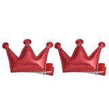 Kids Hair Clips 2PCS Hair Clips Girls Party Princess Leather Hair Style Buckle Diademas Para Meninas #2458