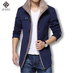 2016 Men Long Wool Coat Winter Men Jackets And Coats Slim Fit Men Windbreaker High Quality Trench Coat   Plus Size Hot Sale