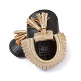 Baby Moccasins Shoes Baby Soft PU Leather Tassel Girls Bow Moccs Moccasin Bow First Walkers