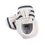Baby Moccasins Shoes Baby Soft PU Leather Tassel Girls Bow Moccs Moccasin Bow First Walkers