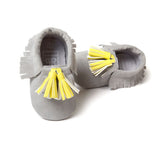 Baby Moccasins Shoes Baby Soft PU Leather Tassel Girls Bow Moccs Moccasin Bow First Walkers