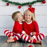 Hottest seller christmas 100% cotton long sleeve pijamas kids baby 2016 autumn clothing kids clothes free shipping