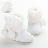 2016 Cute Ball Winter Boots Fashion Soft Bottom Baby Moccasin Baby First Walkers Baby Warm Boots Non-slip Boots for Baby Girls