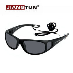 JIANGTUN Fishing Polarized Sunglasses Polaroid Sport Glasses Side Window Design Driving Sunglass Anti-UV Oculos De Sol Masculino