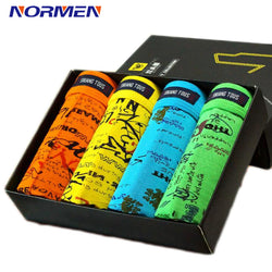 2017 New Men's Modal Boxer Breathable Comfortable Letter 4 Pieces Underwear For Men Cheap Boxer Shorts Drop Shipping Wholesale