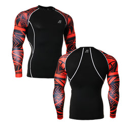 Muscle Men 3D Prints Compression Shirts T-shirt Long Sleeves Thermal Under Top MMA Rashguard Fitness Base Layer Weight Lifting