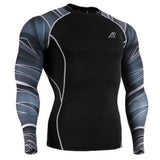 Muscle Men 3D Prints Compression Shirts T-shirt Long Sleeves Thermal Under Top MMA Rashguard Fitness Base Layer Weight Lifting