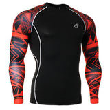 Muscle Men 3D Prints Compression Shirts T-shirt Long Sleeves Thermal Under Top MMA Rashguard Fitness Base Layer Weight Lifting