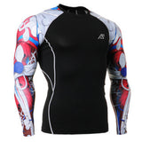 Muscle Men 3D Prints Compression Shirts T-shirt Long Sleeves Thermal Under Top MMA Rashguard Fitness Base Layer Weight Lifting