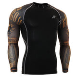 Muscle Men 3D Prints Compression Shirts T-shirt Long Sleeves Thermal Under Top MMA Rashguard Fitness Base Layer Weight Lifting
