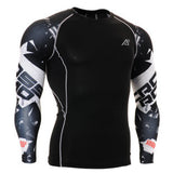 Muscle Men 3D Prints Compression Shirts T-shirt Long Sleeves Thermal Under Top MMA Rashguard Fitness Base Layer Weight Lifting