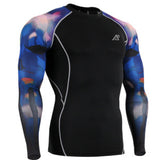 Muscle Men 3D Prints Compression Shirts T-shirt Long Sleeves Thermal Under Top MMA Rashguard Fitness Base Layer Weight Lifting