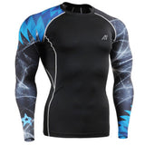 Muscle Men 3D Prints Compression Shirts T-shirt Long Sleeves Thermal Under Top MMA Rashguard Fitness Base Layer Weight Lifting