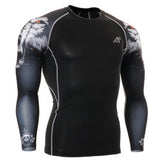 Muscle Men 3D Prints Compression Shirts T-shirt Long Sleeves Thermal Under Top MMA Rashguard Fitness Base Layer Weight Lifting